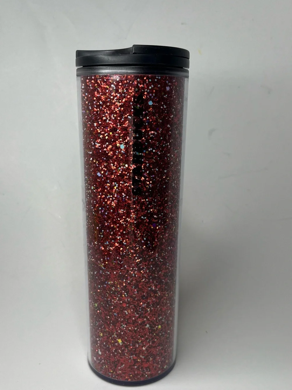 Starbucks 2020 Holiday 16oz Platinum Red Champagne Bubble Tumbler Travel Mug
